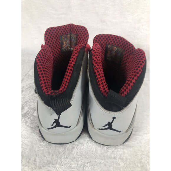 Vintage Air Jordan 10 Retro Chicago Basketball Shoes Youth Size 5 White/Black/Re - Picture 4 of 11